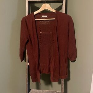 Maurice’s Pointelle Back Cardigan